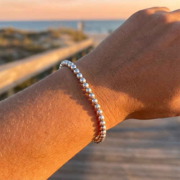 SMALL 925 Sterling Silver BRACELET - 6 INCHES - Picture 4 of 10